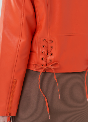 Укороченная куртка с английским воротником