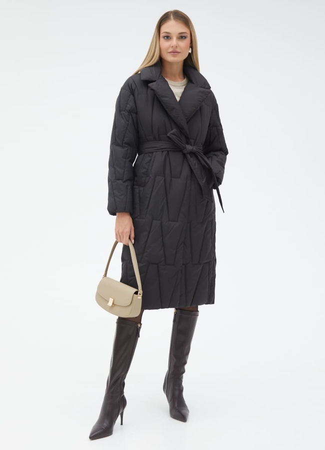 Женский пуховик с английским воротником модель № 31140 в кредит