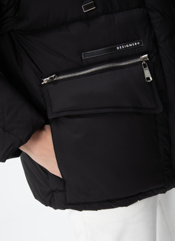 Женский пуховик с капюшоном 