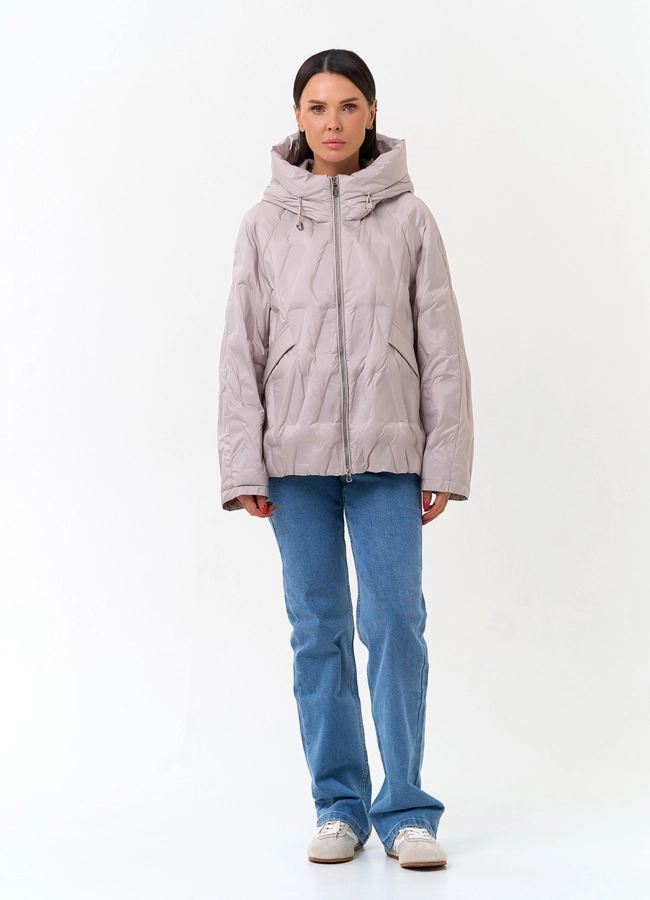 Женская куртка с капюшоном модель № 33849 в кредит фото