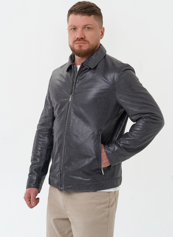 Мужская куртка из натуральной кожи 