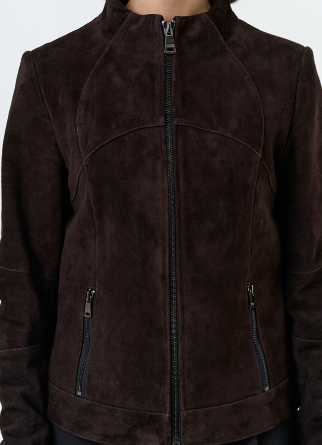 Женская куртка из натуральной замши модель № 32523 универмаг малина