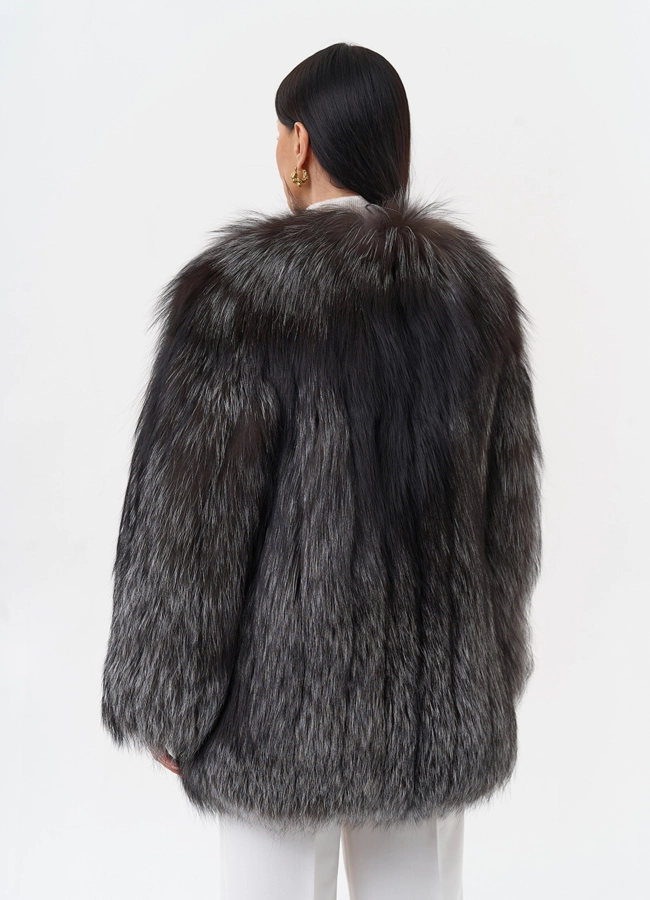 Куртка из чернобурой лисы модель № 29483 в кредит