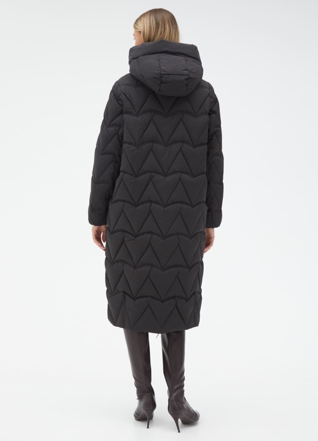 Женский пуховик черного цвета модель № 31138 в рассрочку