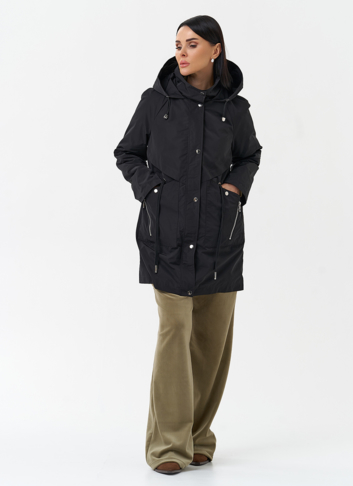 Плащ женский с капюшоном