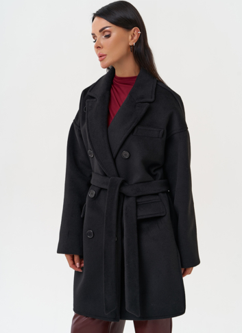 Женское пальто черного цвета