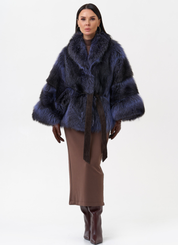 Шуба из енота летучая мышь